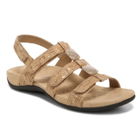 Vionic Amber Adjustable Sandal Cork Women's 7 - Picture 1 of 13
